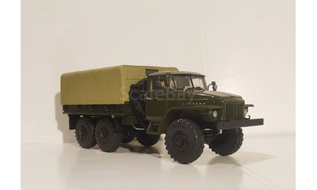 УРАЛ-375Д, хаки, поздний тент. Правильная кабина, масштабная модель, Конверсии мастеров-одиночек, scale43