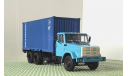 ЗиЛ - 133г40 контейнеровоз, голубая кабина/синий контейнер, масштабная модель, Конверсии мастеров-одиночек, scale43