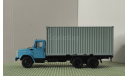 ЗиЛ - 133г40 контейнеровоз, голубая кабина/серо-голубой контейнер, масштабная модель, Конверсии мастеров-одиночек, scale43