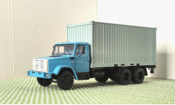 ЗиЛ - 133г40 контейнеровоз, голубая кабина/серо-голубой контейнер