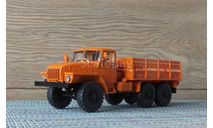 Урал 4320 оранжевый, без тента, масштабная модель, Автоистория (АИСТ), scale43