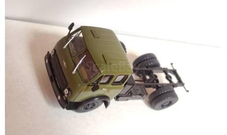 Шасси с кабиной МАЗ-500, хаки, масштабная модель, MODIMIO, scale43