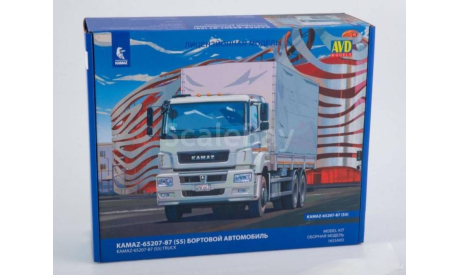 Набор для сборки KAMAZ-65207-87 (S5) БЕЗ ТЕНТА, сборная модель автомобиля, КамАЗ, AVD Models, scale43