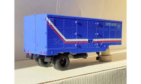 полуприцеп ОДАЗ-794 синий Почта России, масштабная модель, Автоистория (АИСТ), scale43