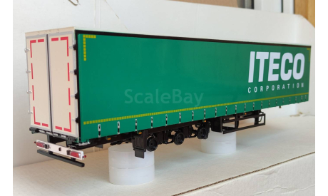 Полуприцеп НЕФАЗ-93341 ITECO БЕЗ КОЛЕС, масштабная модель, ПАО КАМАЗ, scale43