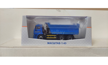 SSM в боксе КамАЗ 6520 рестайлинг, синий, масштабная модель, Start Scale Models (SSM), 1:43, 1/43