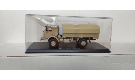 SSM в боксе КАМАЗ-43502 4х4 Мустанг, песочный, масштабная модель, Start Scale Models (SSM), scale43