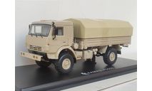 SSM в боксе КАМАЗ-43502 4х4 Мустанг, песочный, масштабная модель, Start Scale Models (SSM), scale43