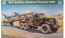 SA-2 Guideline Missile (ЗИЛ-157В, С-75 Двина), сборная модель автомобиля, Trumpeter, scale35