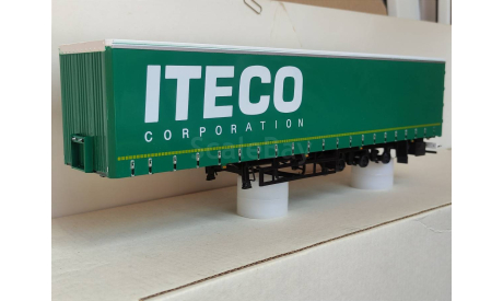 Полуприцеп НЕФАЗ-93341 ITECO БЕЗ КОЛЕС, масштабная модель, ПАО КАМАЗ, scale43