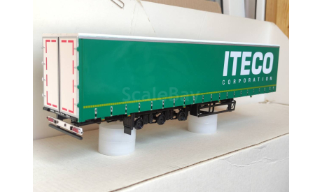 !!! УЦЕНКА Полуприцеп НЕФАЗ-93341 ITECO БЕЗ КОЛЕС, масштабная модель, ПАО КАМАЗ, scale43