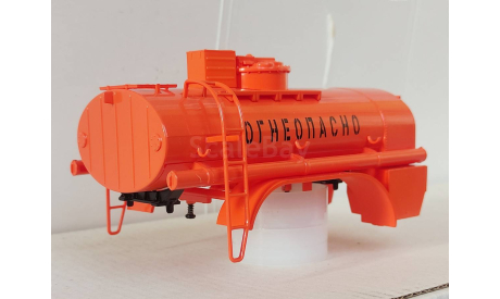 Надстройка цистерна (бочка) АЦ-8,5(255б) оранжевая, запчасти для масштабных моделей, Автоистория (АИСТ), scale43, КрАЗ
