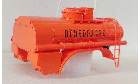 Надстройка цистерна (бочка) АЦ-8,5(255б) оранжевая, запчасти для масштабных моделей, Автоистория (АИСТ), scale43, КрАЗ