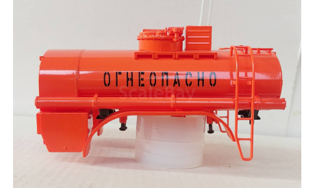 Надстройка цистерна (бочка) АЦ-8,5(255б) оранжевая, запчасти для масштабных моделей, Автоистория (АИСТ), scale43, КрАЗ