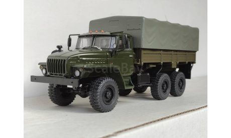 УРАЛ-43202 ранний с тентом, хаки, масштабная модель, Конверсии мастеров-одиночек, scale43