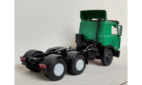 МАЗ-6422 поздний, зеленая кабина, масштабная модель, Автоистория (АИСТ), scale43