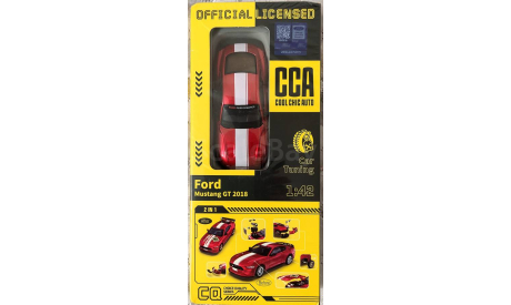 Ford Mustang GT 2018 красный, масштабная модель, scale43
