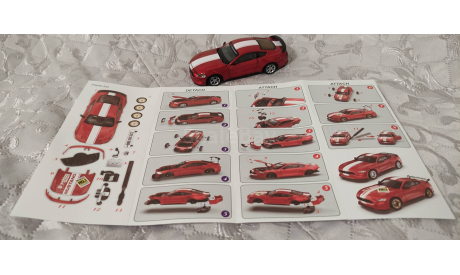 Ford Mustang GT 2018 красный, масштабная модель, scale43