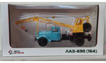 Автокран ЛАЗ-690 (164), масштабная модель, Автоистория (АИСТ), scale43, ЗИЛ