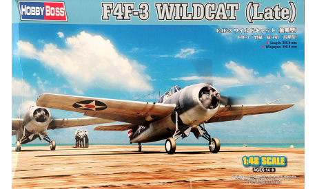 F4F-3 Wildcat (Late), 1/48 Hobby Boss, сборные модели авиации, scale48