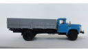 ЗиЛ-8э130г, голубая кабина/серый кузов, надставные борта, масштабная модель, Конверсии мастеров-одиночек, scale43