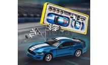 Ford Mustang GT 2018 синий, масштабная модель, scale43