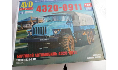 Урал 4320-0911, сборная модель автомобиля, AVD Models, scale43