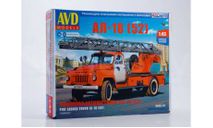 Авто лестница АЛ-18  avd kit, сборная модель автомобиля, ГАЗ, AVD Models, scale43