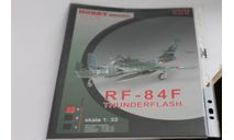 Модель самолета RF84F c из бумаги, литература по моделизму, ми 28, Hobby model, scale32