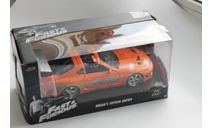 Brian’s  Toyota supra Fast & Furious, масштабная модель, Jada, scale24