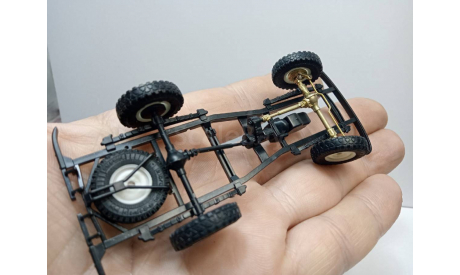 поворотный мост уаз 3909 латунь, запчасти для масштабных моделей, scale43