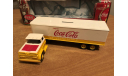 ERTL 1960 cab trailer CocaCola 1-43 (лот в мск), масштабная модель, ERTL (Auto World), scale43