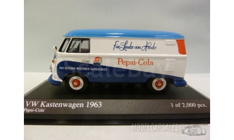 Pepsi VW T1 Kastenwagen 1963 Minichamps 1-43, масштабная модель, 1:43, 1/43, Volkswagen