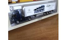 Minichamps Mercedes Actros синий FGM с полуприцепом 1-43 (лот в мск), масштабная модель, Mercedes-Benz, scale43