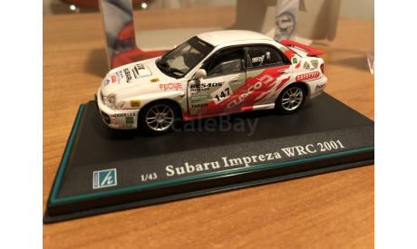 Cararama Subaru Impreza Rally 147 серия Elite в боксе 1-43 (лот в мск), масштабная модель, scale43, Bauer/Cararama/Hongwell