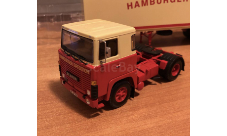 Scania 111 с прицепом Hamburger Minichamps 1-43 (лот в мск), масштабная модель, scale43