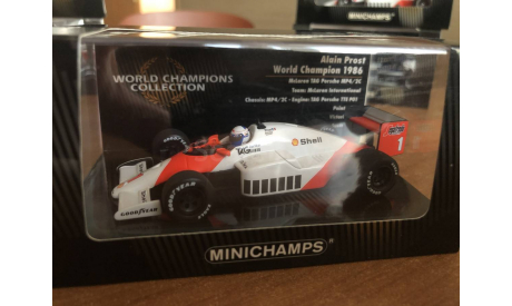 Minichamps F1 чемпион WCC serie 1986 McLaren Prost 1-43 (лот в мск), масштабная модель, 1:43, 1/43