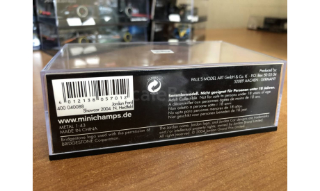 Minichamps F1 box коробка пустая №2 (лот в мск), масштабная модель, 1:43, 1/43