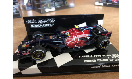 Minichamps F1 2008 Scuderia Toro Rosso STR3 Vettel Italian GP (лот в мск), масштабная модель, scale43