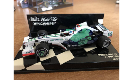 Minichamps F1 2008 Honda RA108 Button (лот в мск), масштабная модель, scale43