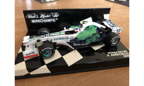 Minichamps F1 2008 Honda RA108 Barrichelo (лот в мск), масштабная модель, 1:43, 1/43