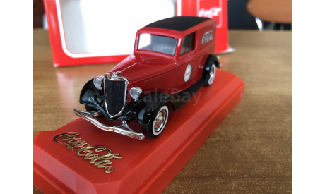 Ford V8 1936 красный фургон Coca Cola Solido 1-43 (лот в мск), масштабная модель, 1:43, 1/43