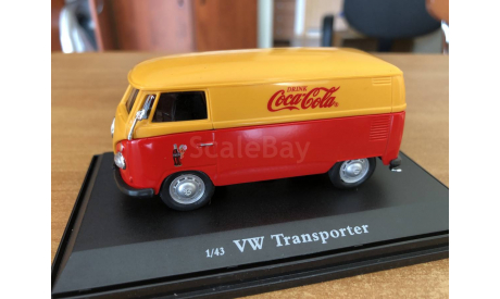 Volkswagen Bulli T1 Transporter (Cargo Van 1962) красно-желтый Coca Cola Motor City 1-43 (лот в мск), масштабная модель, scale43, Motor City Classics