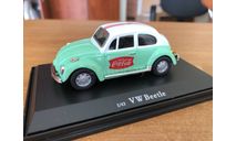 Volkswagen Beetle зеленый Coca Cola Motor City 1-43 (лот в мск), масштабная модель, scale43, Motor City Classics