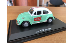 Volkswagen Beetle зеленый Coca Cola Motor City 1-43 (лот в мск)