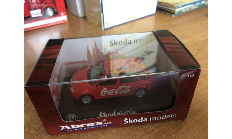 Skoda Fabia Abrex Coca Cola 1-43 (лот в мск), масштабная модель, Škoda, scale43
