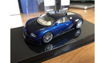 Bugatti Veyron blue black Autoart 50903 1-43 (лот в мск), масштабная модель, scale43