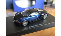 Bugatti Veyron black blue Autoart 50907 1-43 (лот в мск), масштабная модель, scale43