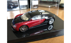 Bugatti Veyron black red Autoart 50901 1-43 (лот в мск)