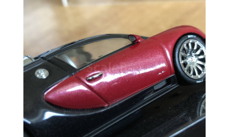 Bugatti Veyron black red Autoart 50901 1-43 (лот в мск), масштабная модель, scale43